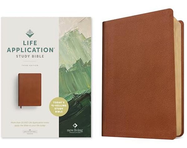 Nlt Life Application Study Bible, Third Edition (Genuine Leather, Brown, Red Letter)-..