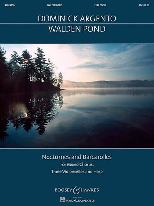 Walden Pond: For Satb Chorus, 3 Cellos And Harp-..