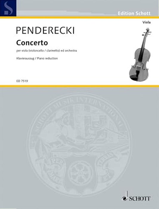 Viola Concerto: Viola (Or Cello) And Piano-..