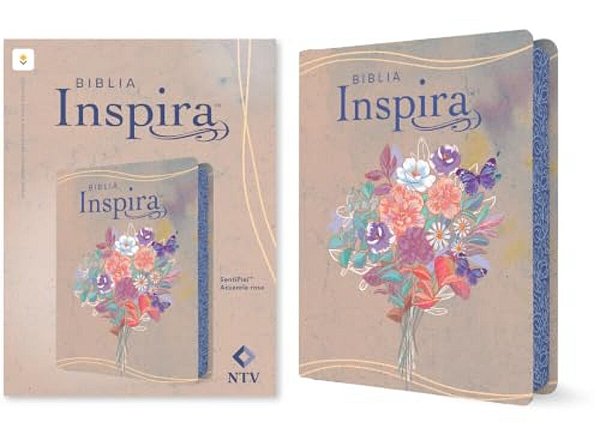 Biblia Inspira Ntv Con Filament (Sentipiel, Acuarela Rosa)-..