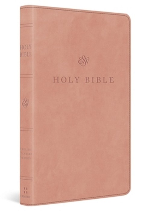 Esv Premium Church Bible, Large Print, Red Letter (Trutone, Blush Rose)-..