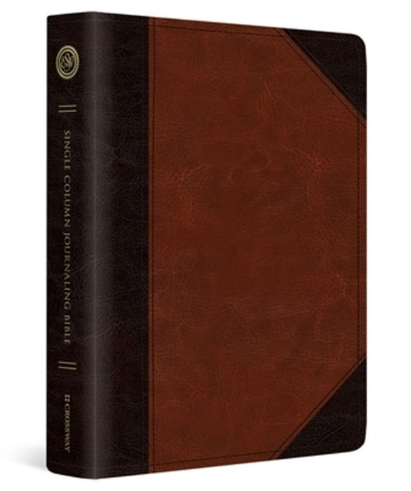 Esv Single Column Journaling Bible (Trutone, Brown/Cordovan, Portfolio Design)-..