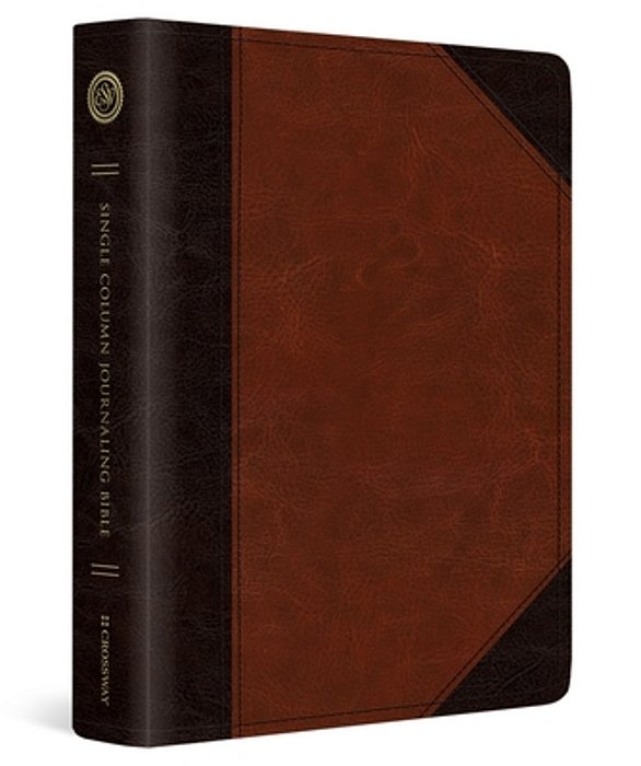Esv Single Column Journaling Bible (Trutone, Brown/Cordovan, Portfolio Design)-..