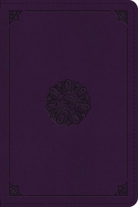 Esv Large Print Bible (Trutone, Lavender, Emblem Design)-..