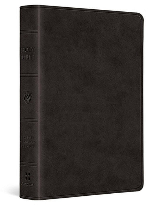 Esv Large Print Value Compact Bible, Red Letter (Trutone, Black)-..