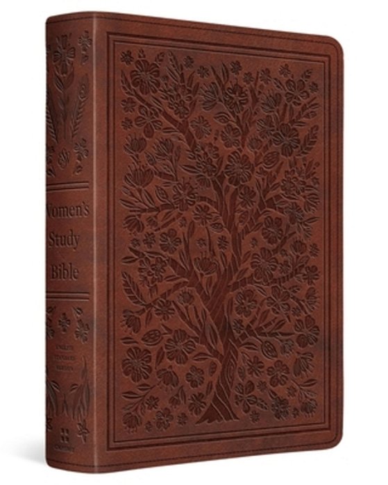 Esv Women's Study Bible (Trutone, Chestnut, Almond Tree Design)-..