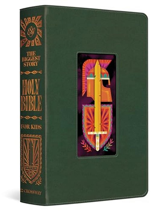 Esv The Biggest Story Holy Bible For Kids (Trutone, Dark Green, Armor Design)-..
