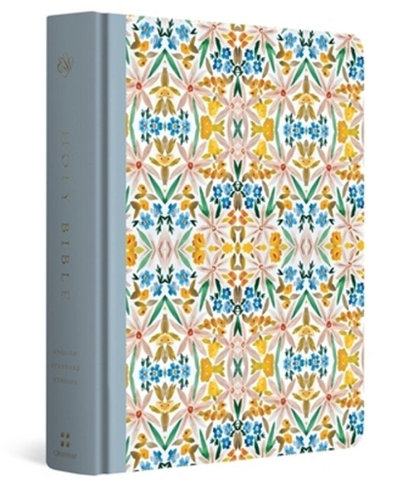 Esv Single Column Journaling Bible, Artist Series (Cloth Over Board, Jessica Dennis Bush, Flourish)-..