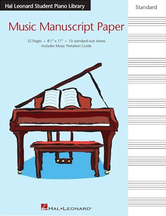 Hal Leonard Student Piano Library Standard Music Manuscript Paper-..