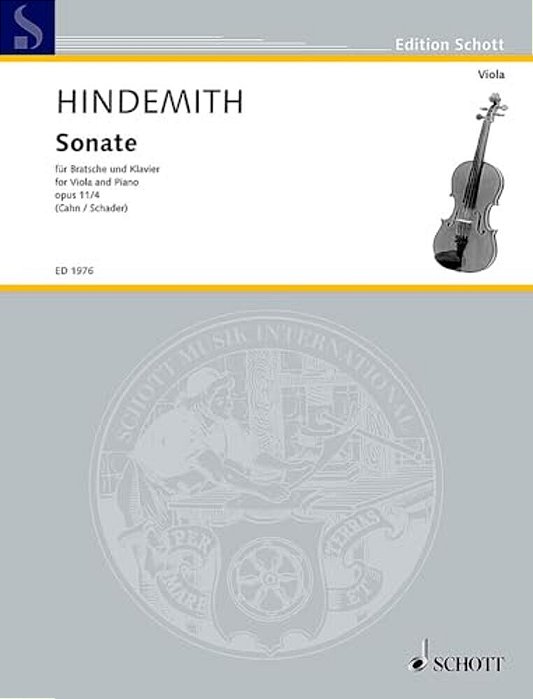 Sonata In F, Op. 11, No. 4 (1919): Viola And Piano-..