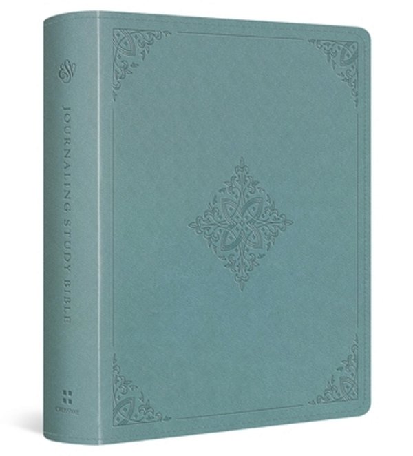 Esv Journaling Study Bible (Trutone Over Board, Paris Sky, Fleur-De-lis Design)-..