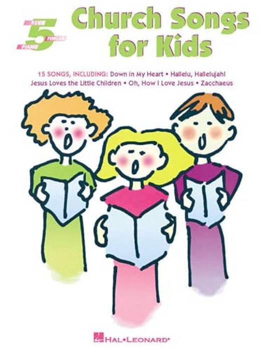 Church Songs For Kids: Five-Finger Piano-..