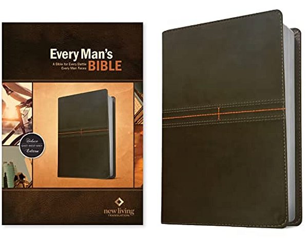 Every Man's Bible Nlt (Leatherlike, East-West Grey)-..
