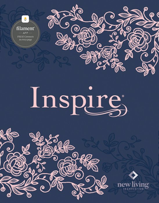 Inspire Bible Nlt, Filament Enabled (Hardcover Leatherlike, Navy)-..