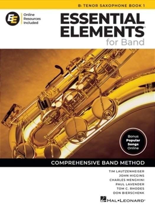 Essential Elements For Band - Bb Tenor Saxophone Book 1 With Eei Online Resources Bb Tenor Sax Method Songbook And Sheet Music For School Band Student-..