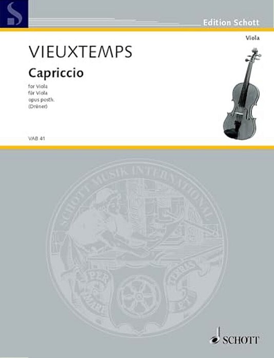 Capriccio, Op. Posthumous: For Solo Viola-..