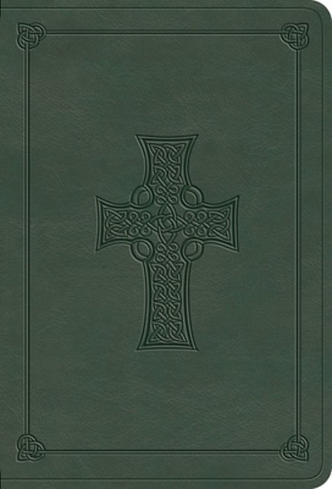Esv Large Print Value Compact Bible (Trutone, Quiet Forest, Celtic Cross Design)-..