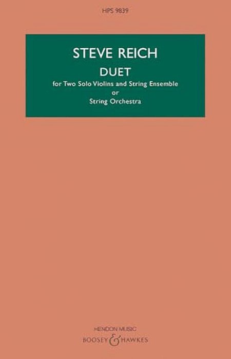Duet: For Two Violins And String Ensemble Study Score-..
