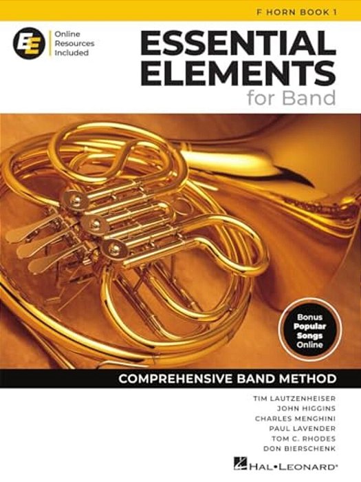 Essential Elements For Band F Horn Book 1 With Eei Online Resources French Horn Method Songbook And Sheet Music For School Band Students And Teachers-..