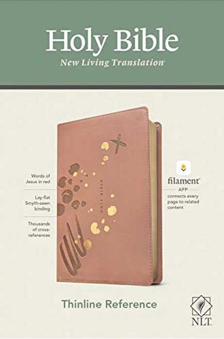 Nlt Thinline Reference Bible, Filament Enabled Edition (Red Letter, Leatherlike, Pink)-..