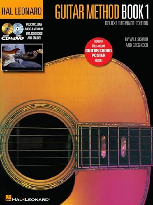 Hal Leonard Guitar Method Book 1 Deluxe Beginner Edition Guitar Lesson Book With Online Audio And Video Learn Acoustic And Electric Guitar Chords Tech-..