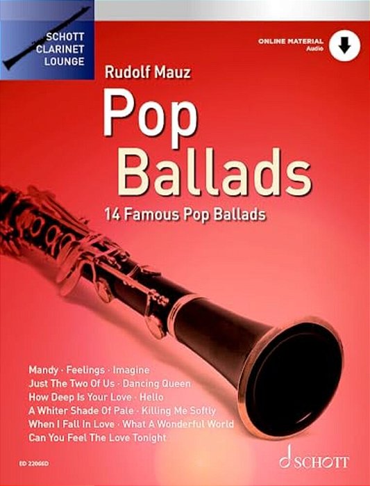 Pop Ballads 14 Famous Pop Ballads - Book/Online Audio-..