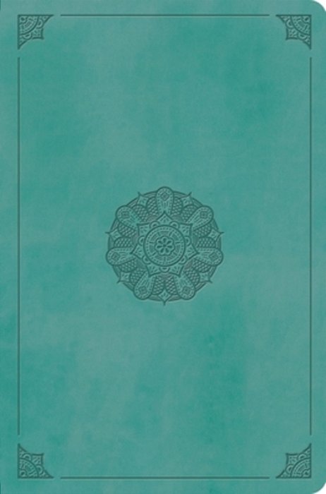 Esv Value Compact Bible, Red Letter (Trutone, Turquoise, Emblem Design)-..