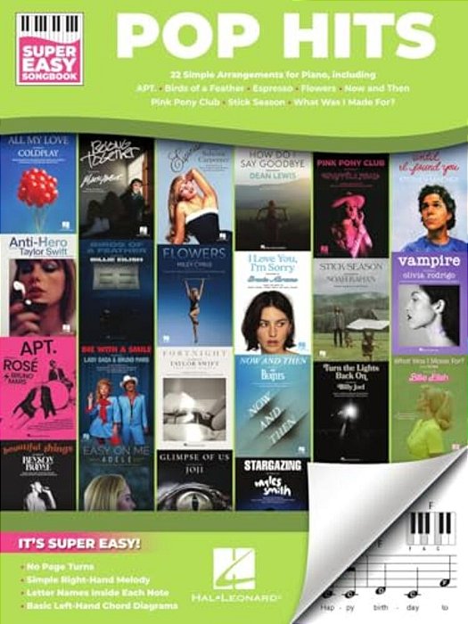 Pop Hits - Super Easy Songbook: 22 Simple Arrangements Of Today's Hits With Lyrics-..