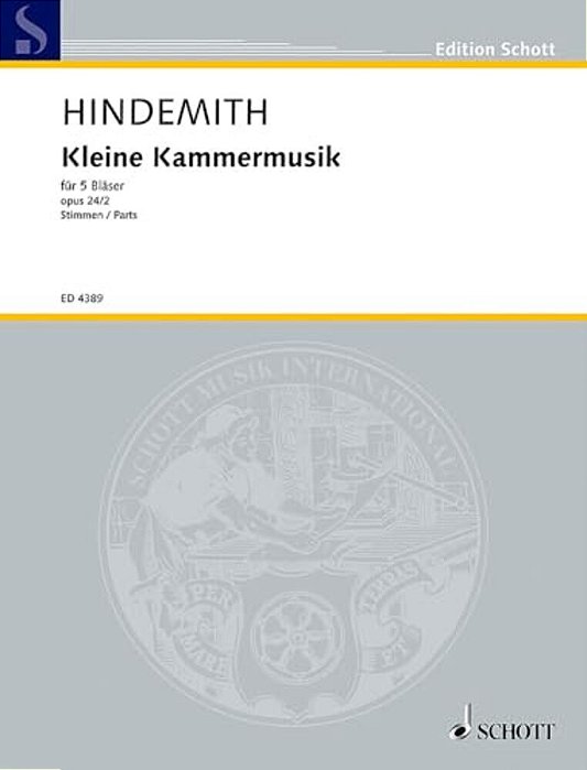 Kleine Kammermusik, Op. 24, No. 2: For 5 Woodwinds-..