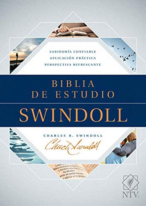 Biblia De Estudio Swindoll Ntv (Tapa Dura, Azul)-..
