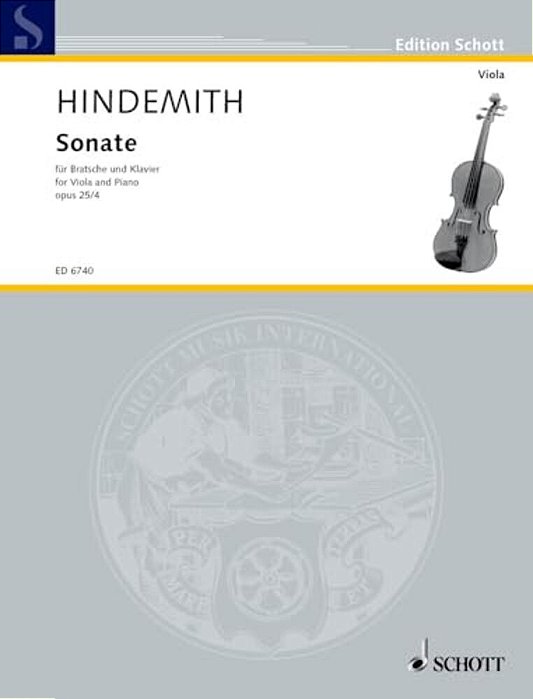 Sonata, Op. 25, No. 4 (1922): Viola And Piano-..