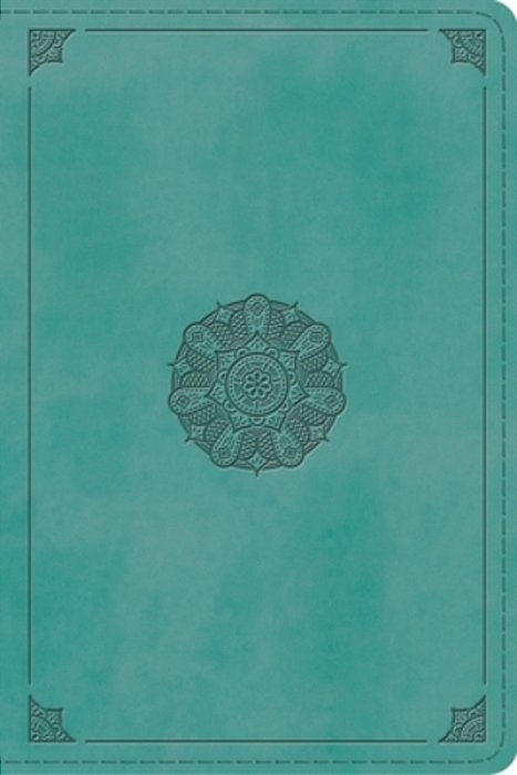 Esv Study Bible, Personal Size (Trutone, Turquoise, Emblem Design)-..