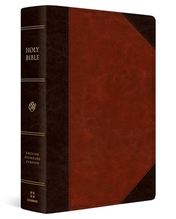 Esv Super Giant Print Bible (Trutone, Brown/Cordovan, Portfolio Design)-..
