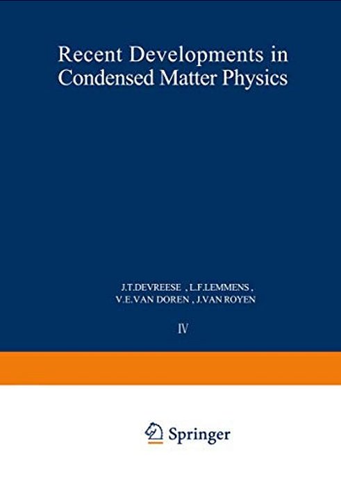 Recent Developments In Condensed Matter Physics: Volume 4 - Low-Dimensional Systems, Phase Changes, And Experimental Techniques-..
