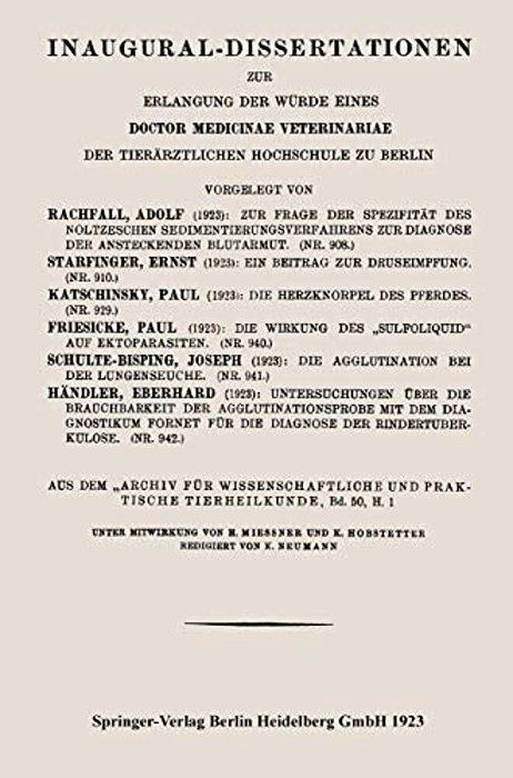 Zur Frage Der Spezifität Des Noltzeschen Sedimentierungsverfahrens Zur Diagnose Der Ansteckenden Blutarmut-..