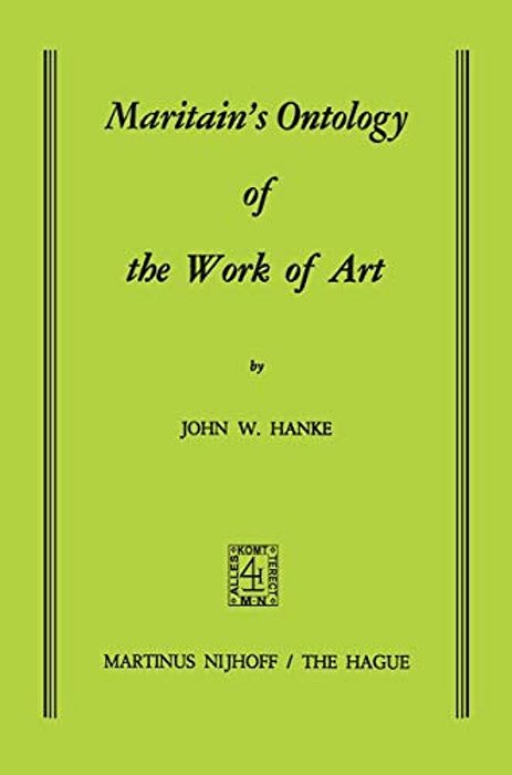 Maritain's Ontology Of The Work Of Art-..