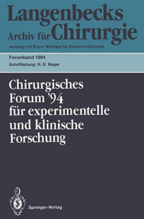 111. Kongreß Der Deutschen Gesellschaft Für Chirurgie München, 5.-9. April 1994-..