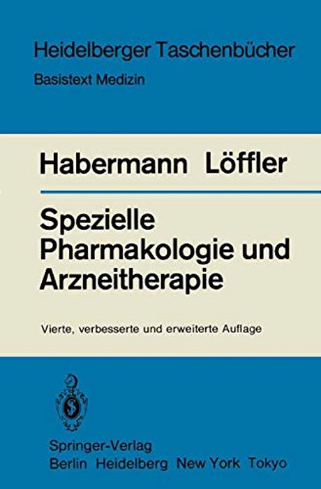 Spezielle Pharmakologie Und Arzneitherapie-..
