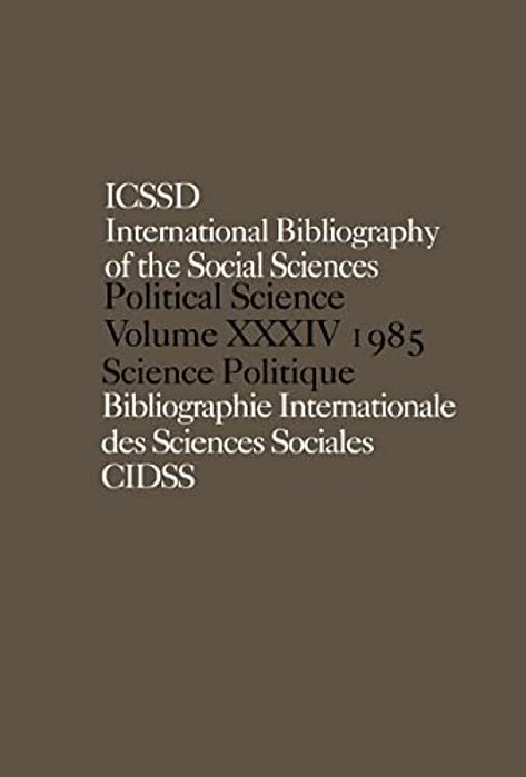 Ibss: Political Science: 1985 Volume 34-..