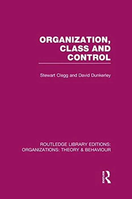 Organization, Class And Control (Rle: Organizations)-..
