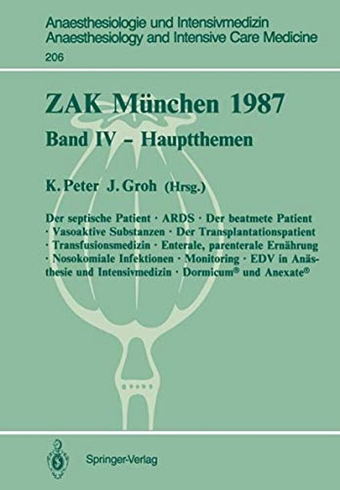 Zak München 1987: Band IV -- Hauptthemen-..