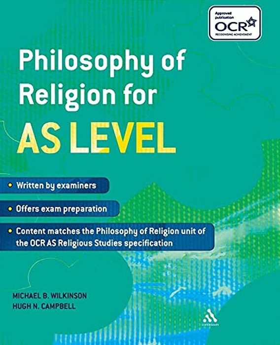 Philosophy Of Religion For As Level-..