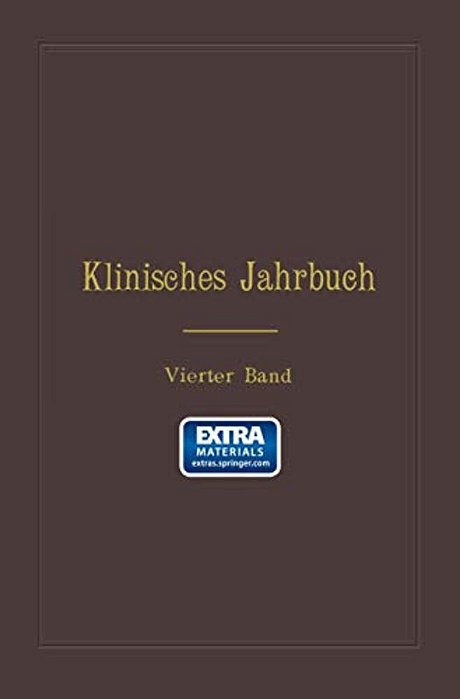 Klinisches Jahrbuch: Vierter Band-..