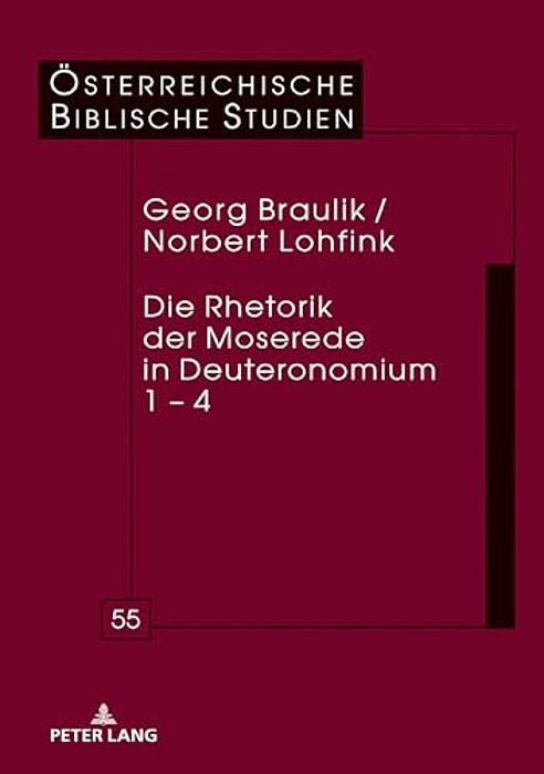 Die Rhetorik Der Moserede In Deuteronomium 1 - 4-..