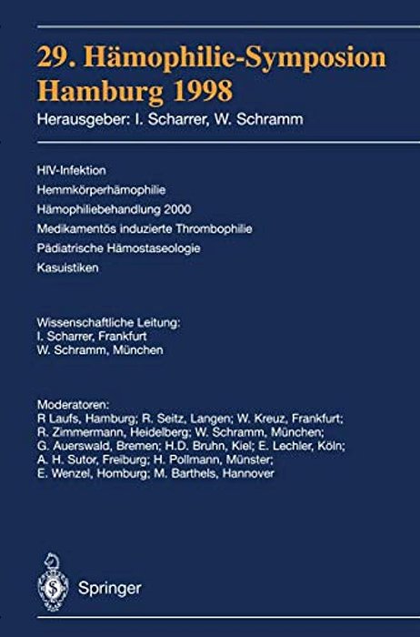 29. Hämophilie-Symposion: Hamburg 1998-..