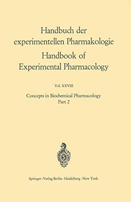 Concepts In Biochemical Pharmacology: Part 2-..