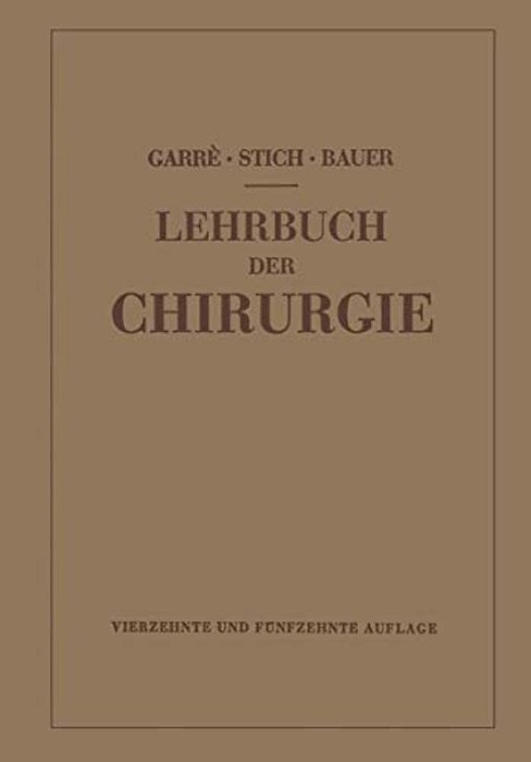 Lehrbuch Der Chirurgie-..