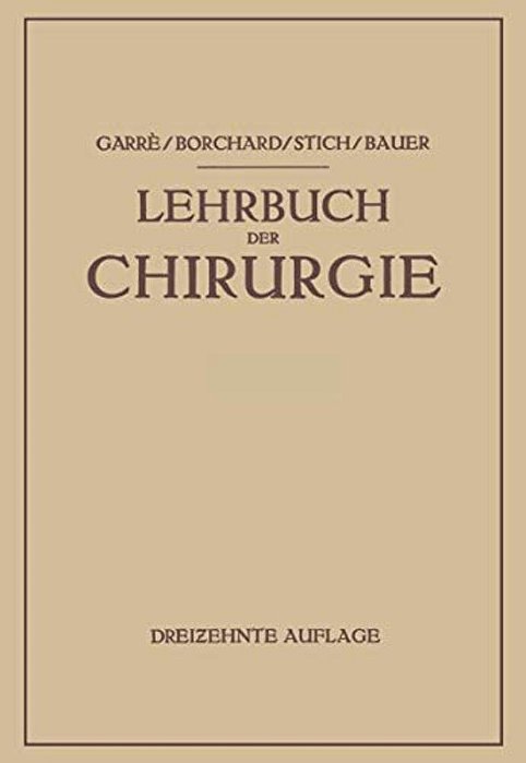 Lehrbuch Der Chirurgie-..