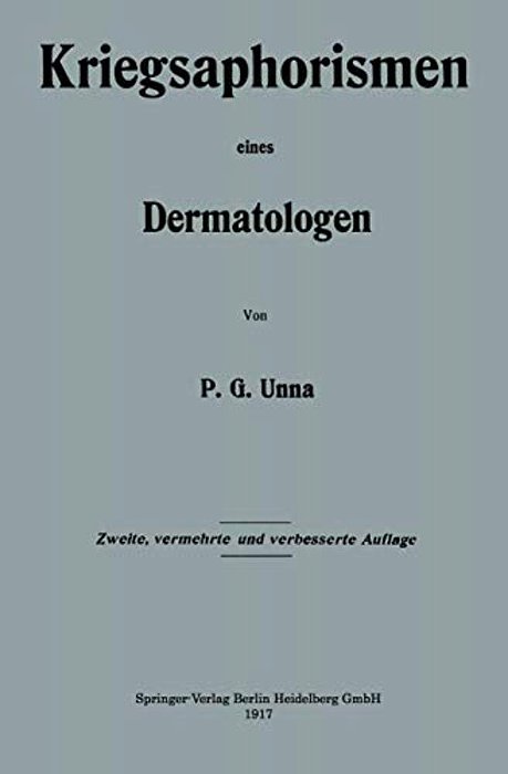 Kriegsaphorismen Eines Dermatologen-..