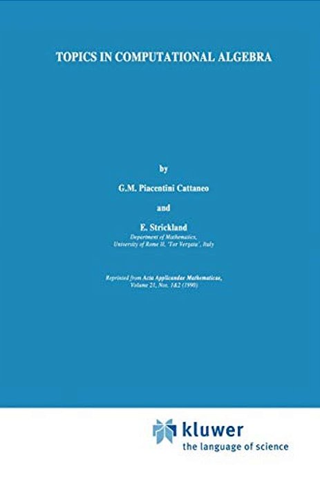 Topics In Computational Algebra-..